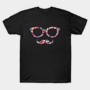 Hipster Glasses & Mustache T-Shirt